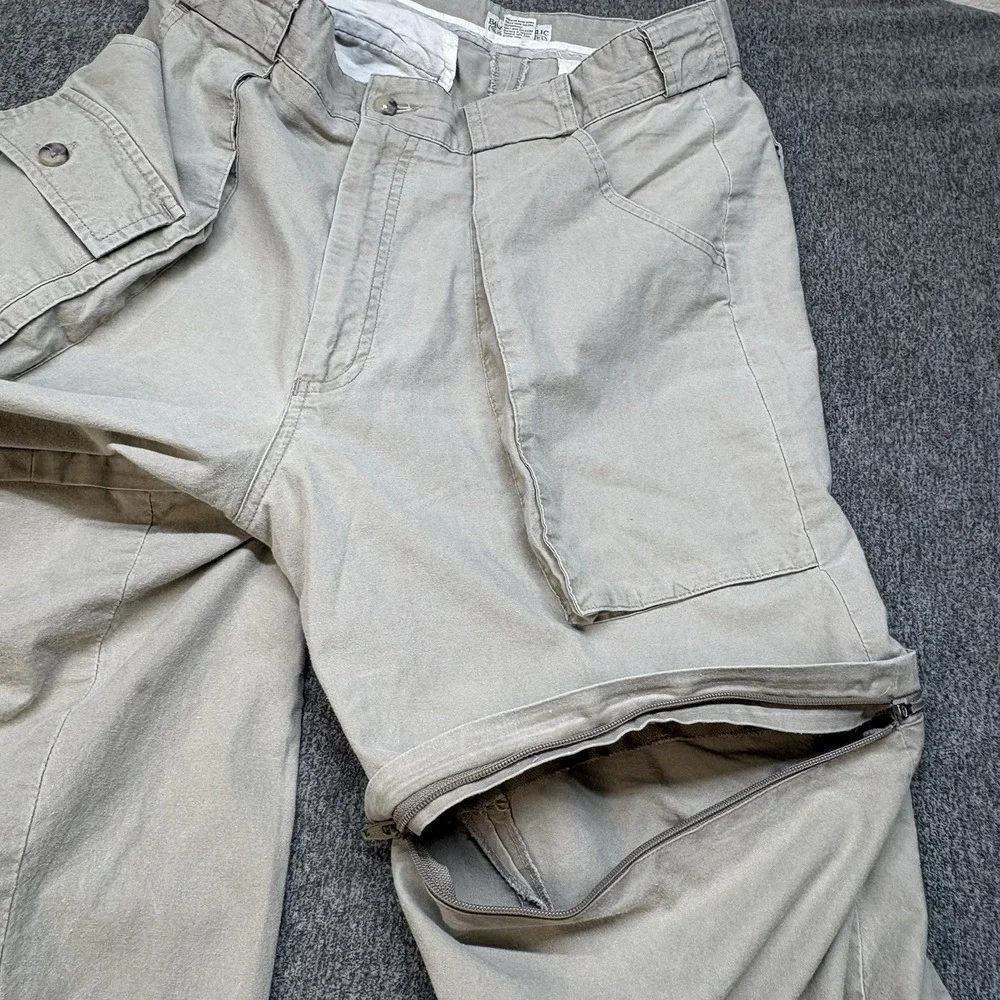 VTG 80s Banana Republic Safari Travel Convertible Cargo Pants Men's 34x32 Hiking